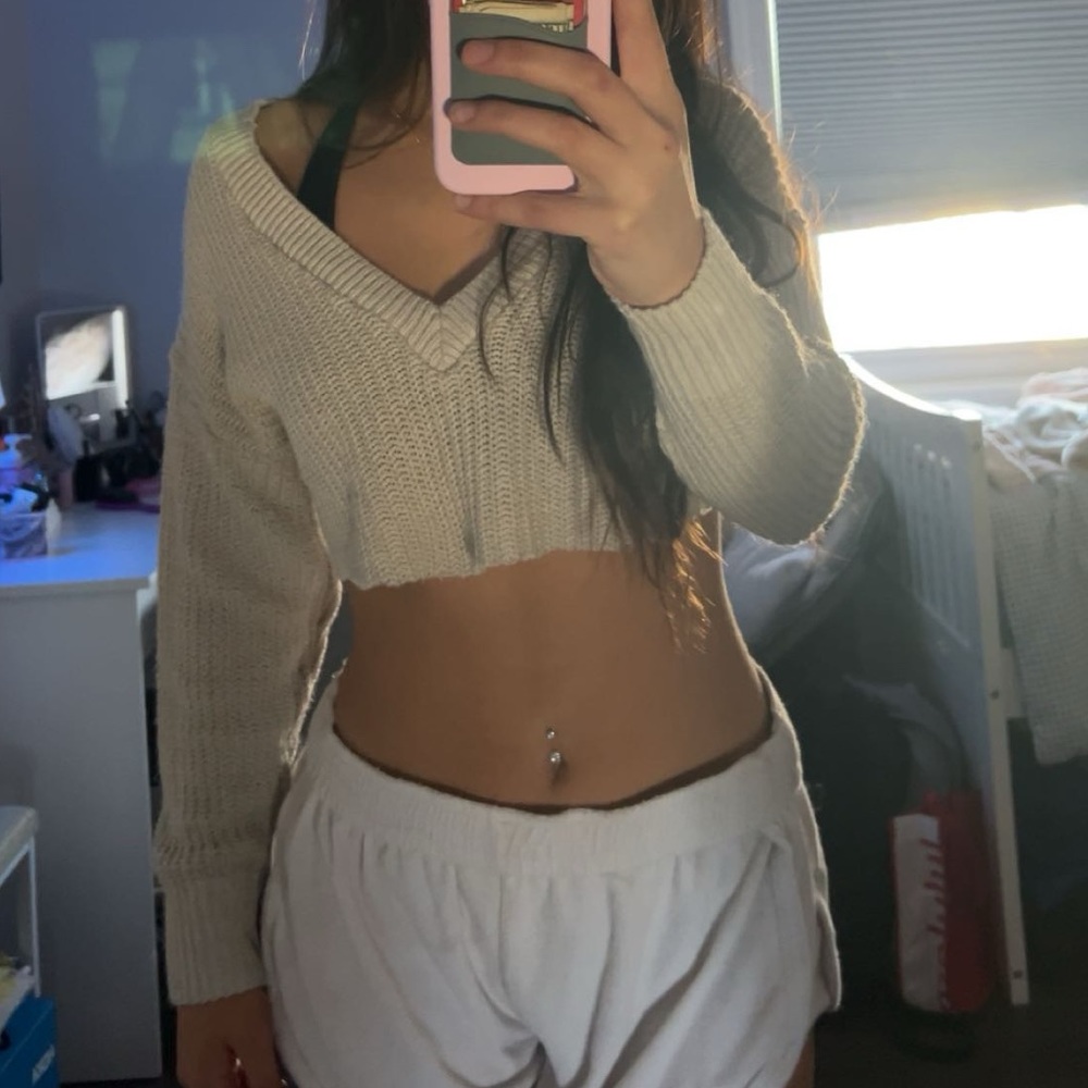 Express cropped sweater